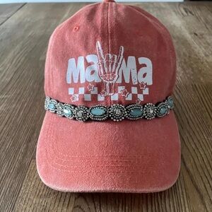'Mama' Cap with Beaded Band